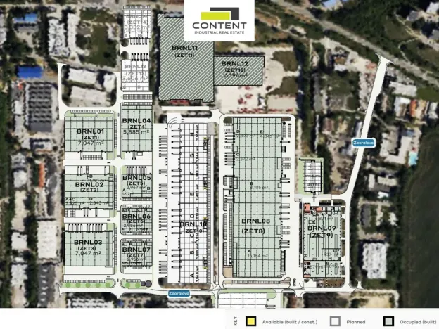 Pronájem skladu, Brno - Líšeň, Trnkova, 16000 m2
