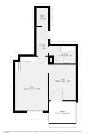 Pronájem bytu 2+kk, Brno, Kamínky, 55 m2