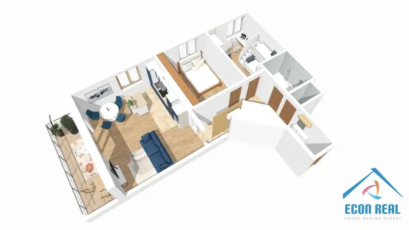 Pronájem bytu 3+kk, Praha - Libeň, Krejčího, 78 m2