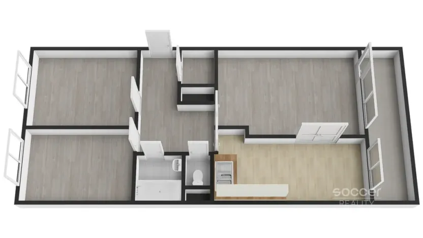 Prodej bytu 3+1, Praha - Chodov, Konstantinova, 70 m2
