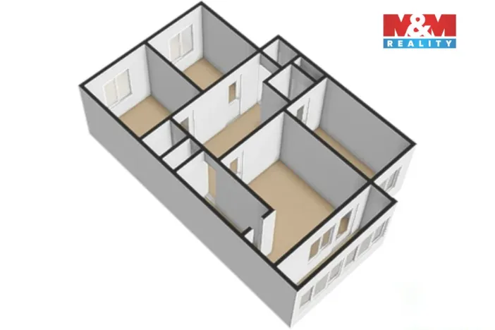 Prodej bytu 4+1, Praha - Černý Most, Františkova, 93 m2