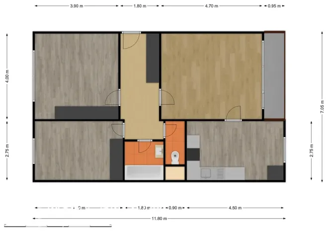 Pronájem bytu 3+1, Liberec, Dobiášova, 75 m2