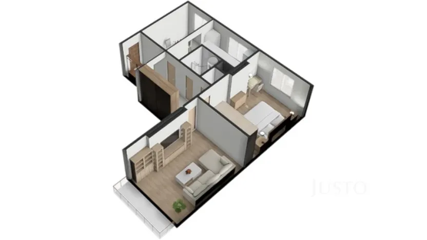 Prodej bytu 2+1, Záhoří - Horní Záhoří, 57 m2