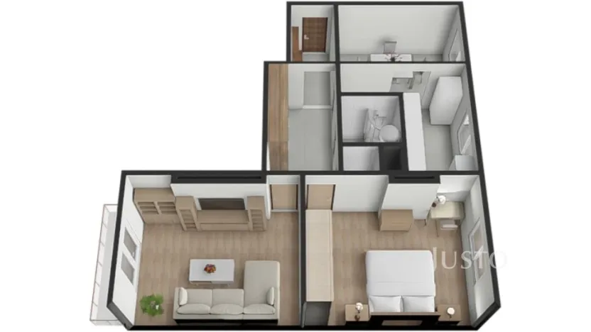 Prodej bytu 2+1, Záhoří - Horní Záhoří, 57 m2