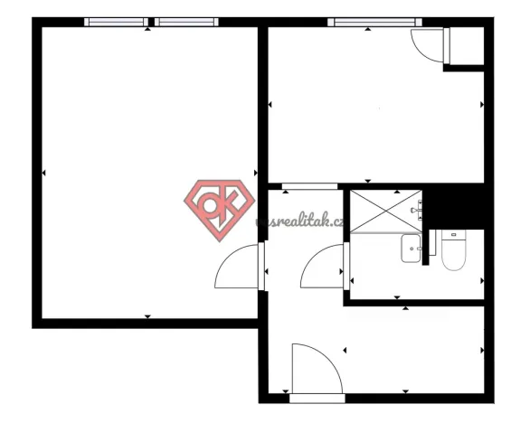 Prodej bytu 1+1, Ústí nad Orlicí - Hylváty, Třebovská, 35 m2