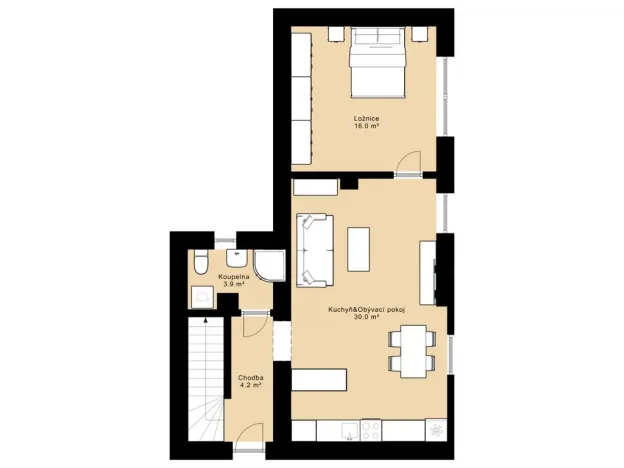 Prodej rodinného domu, Zvoleněves, 81 m2