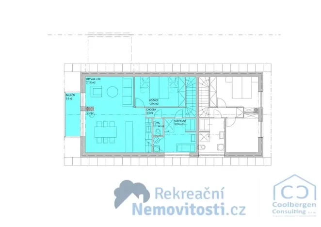Prodej bytu 3+kk, Lipno nad Vltavou, 76 m2