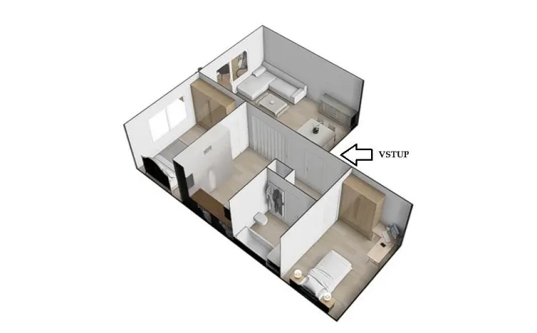 Pronájem bytu 3+1, Brno - Komín, Vrbenského, 64 m2