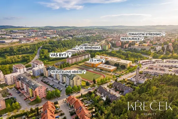 Prodej bytu 2+1, Třebíč, Modřínová, 56 m2