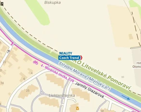 Pronájem zahrady, Olomouc, 408 m2