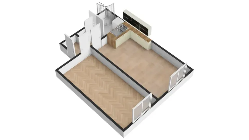 Pronájem bytu 2+kk, Praha - Nusle, K podjezdu, 46 m2