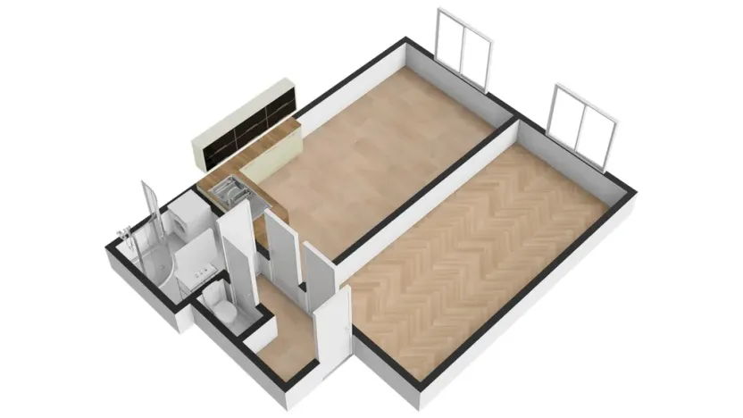 Pronájem bytu 2+kk, Praha - Nusle, K podjezdu, 48 m2