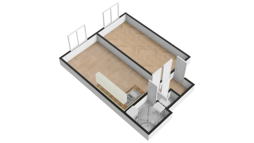 Pronájem bytu 2+kk, Praha - Nusle, K podjezdu, 48 m2