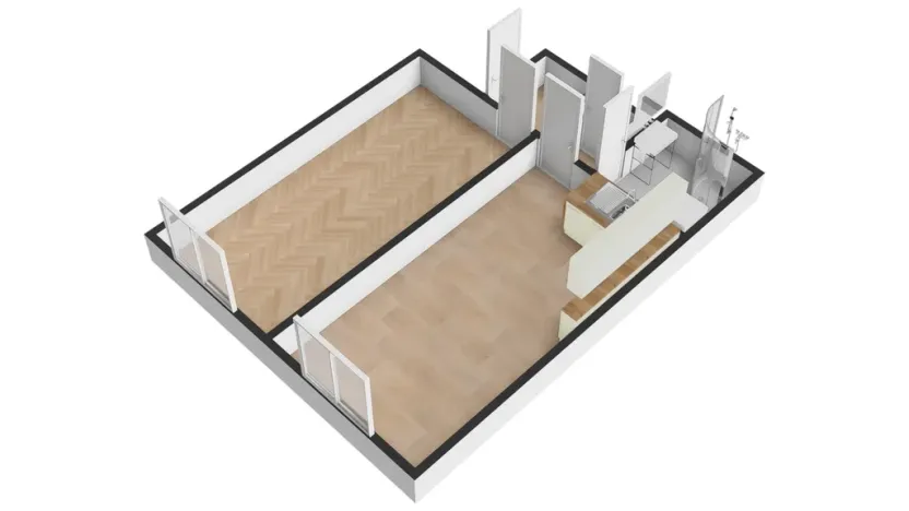 Pronájem bytu 2+kk, Praha - Nusle, K podjezdu, 48 m2
