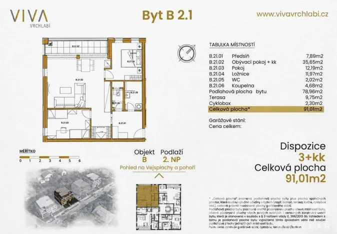 Pronájem bytu 3+kk, Vrchlabí, Pražská, 91 m2
