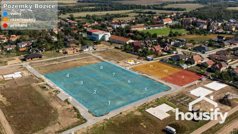 Prodej pozemku pro bydlení, Božice, 861 m2