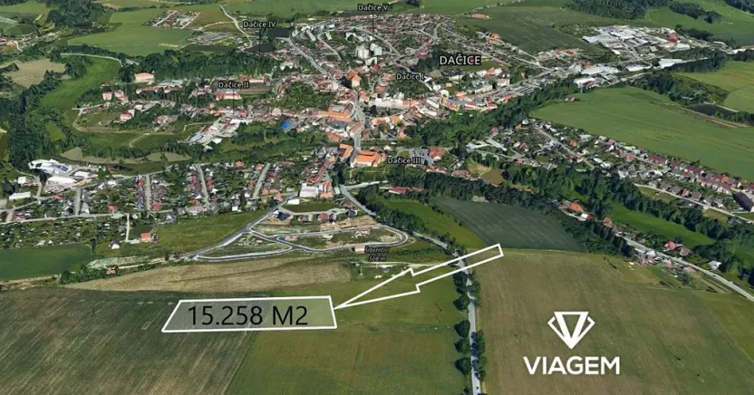 Prodej podílu pole, Dačice, 2543 m2