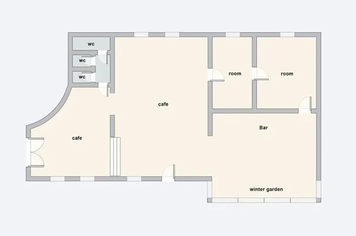 Pronájem restaurace, Hradec Králové, Pospíšilova, 159 m2