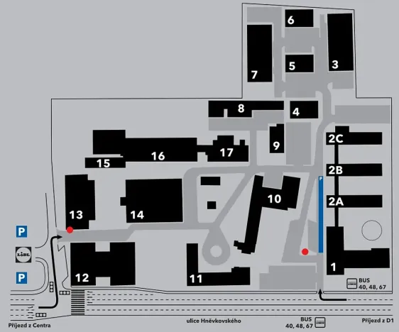 Pronájem kanceláře, Brno, Hněvkovského, 16 m2