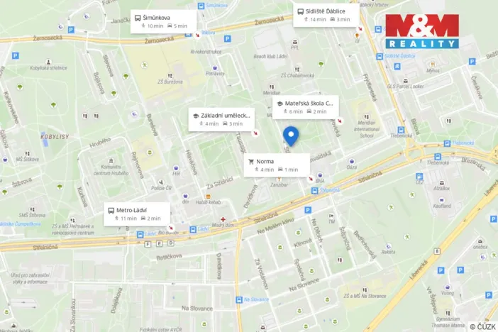Pronájem bytu 3+1, Praha - Kobylisy, Střekovská, 65 m2