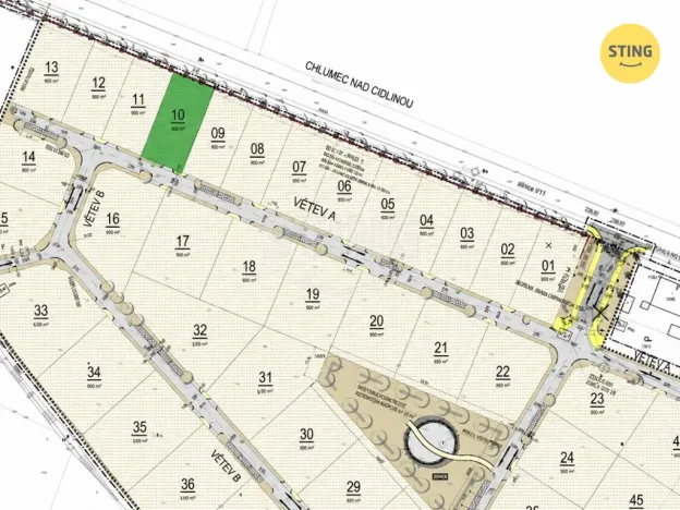 Prodej pozemku pro bydlení, Chlumec nad Cidlinou - Chlumec nad Cidlinou I, 536 m2