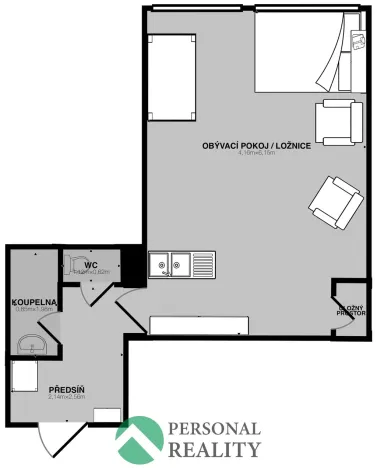 Prodej bytu 1+kk, Příbram - Příbram VII, Jana Drdy, 36 m2