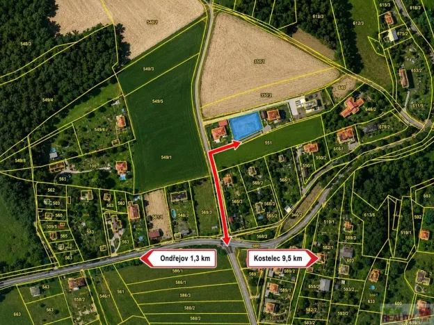 Prodej pozemku pro bydlení, Stříbrná Skalice - Kostelní Střimelice, 1000 m2