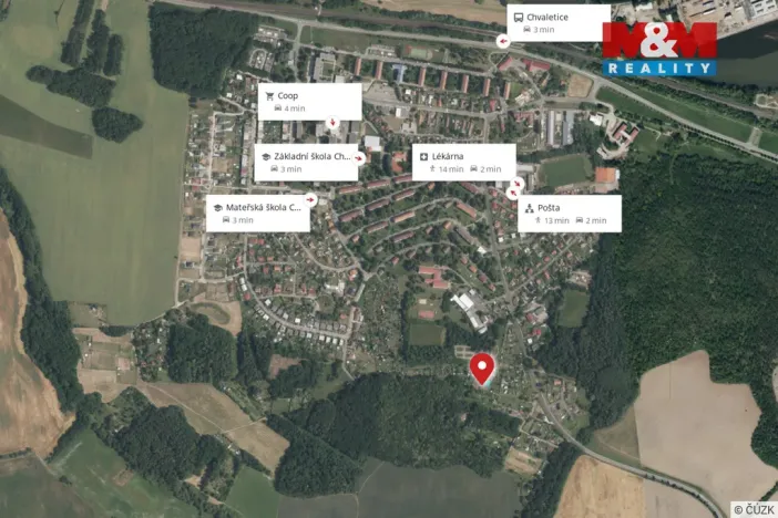 Prodej zahrady, Chvaletice, 351 m2