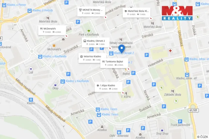 Prodej bytu 2+1, Kladno - Kročehlavy, Dánská, 52 m2