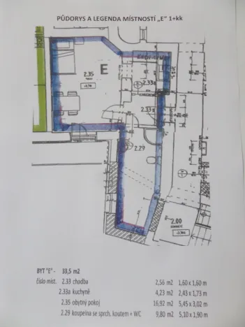 Pronájem bytu 1+kk, Postřelmov, Komenského, 32 m2