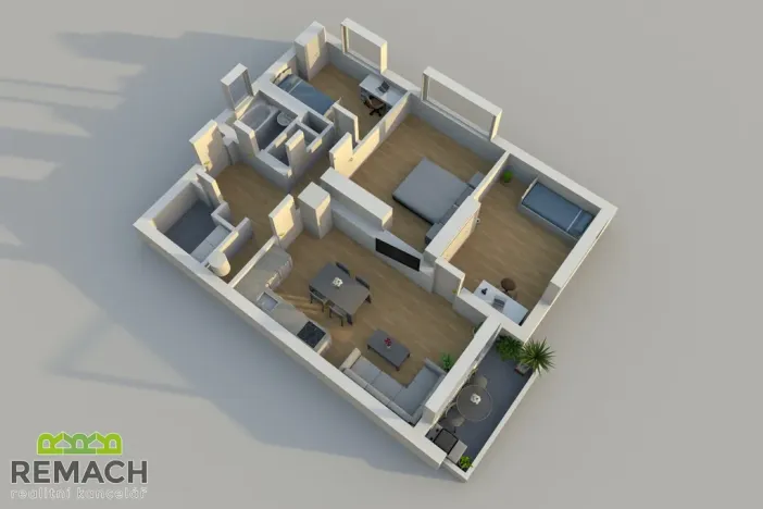 Pronájem bytu 4+kk, Uherské Hradiště, Zahradní, 82 m2
