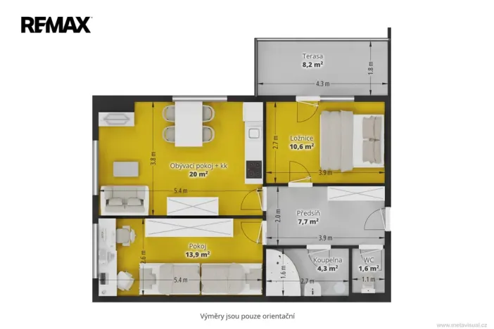 Pronájem bytu 3+kk, Holubice - Kozinec, Lesní, 65 m2