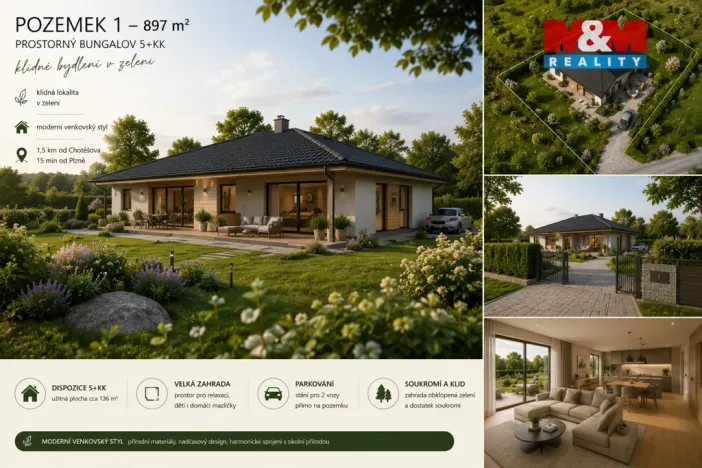 Prodej pozemku pro bydlení, Chotěšov - Losina, 897 m2