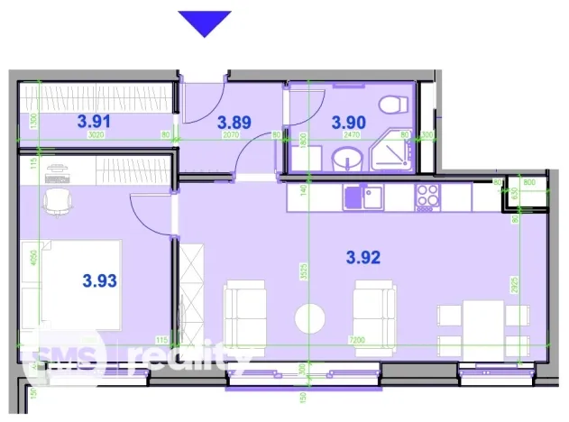 Pronájem bytu 2+kk, Pohořelice, Znojemská, 49 m2