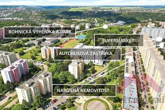 Pronájem bytu 2+kk, Praha - Bohnice, Zelenohorská, 47 m2