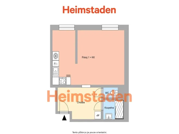 Pronájem bytu 1+kk, Ostrava - Poruba, Opavská, 28 m2