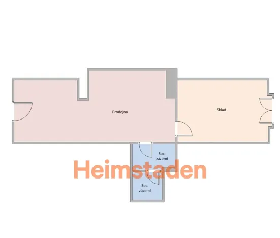 Pronájem kanceláře, Havířov - Město, Hlavní třída, 40 m2