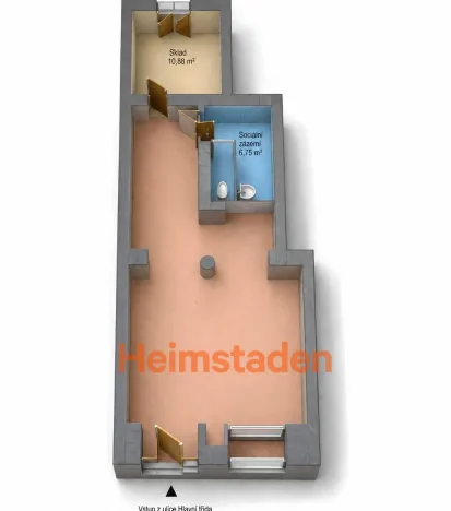 Pronájem kanceláře, Havířov - Město, Hlavní třída, 40 m2