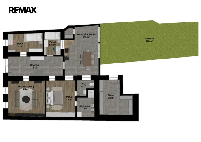Prodej bytu 3+1, Odrovice, 220 m2