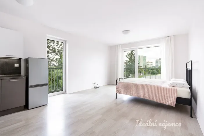 Pronájem bytu 1+kk, Praha - Lhotka, U Nového dvora, 31 m2