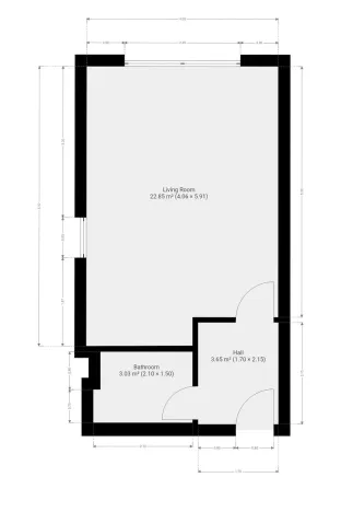 Pronájem bytu 1+kk, Praha - Lhotka, U Nového dvora, 31 m2