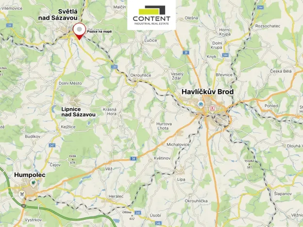Pronájem skladu, Světlá nad Sázavou, náměstí Trčků z Lípy, 21900 m2