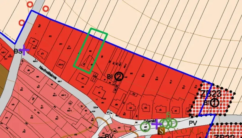 Prodej zahrady, Velký Újezd, Nechvátalova, 379 m2
