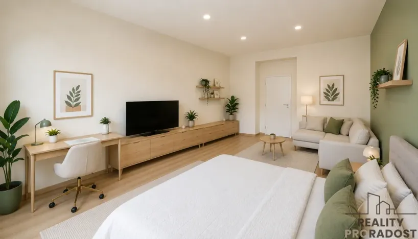 Pronájem bytu 1+kk, Praha - Žižkov, Milíčova, 34 m2