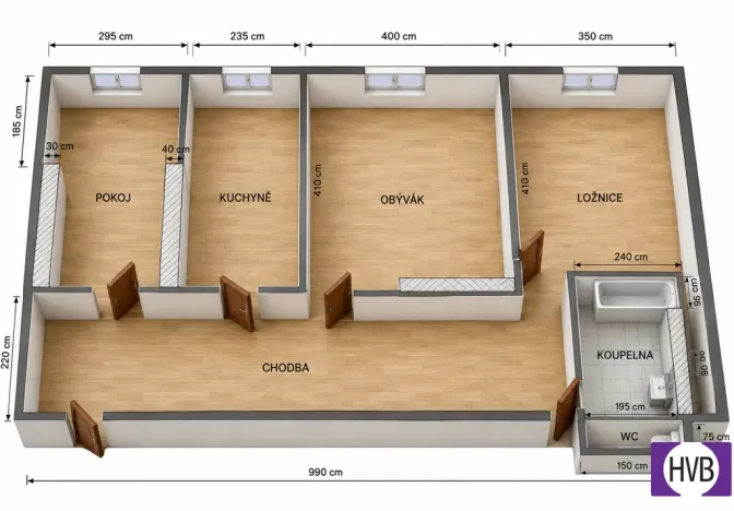 Prodej bytu 3+1, Kladno - Kročehlavy, Vrchlického, 80 m2