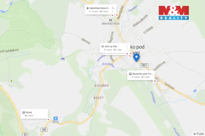 Prodej bytu 3+1, Rovensko pod Troskami, Tyršova, 66 m2