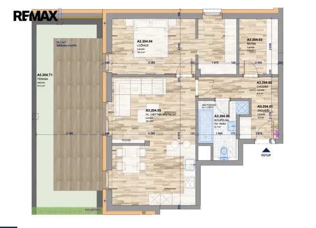 Prodej bytu 2+kk, Zlín, Tyršovo nábřeží, 71 m2