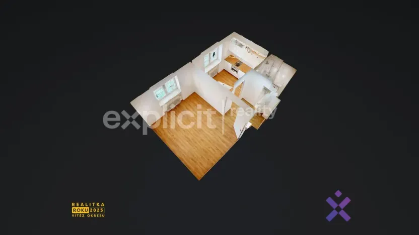 Pronájem bytu 1+1, Vsetín, Na Hrázi, 31 m2