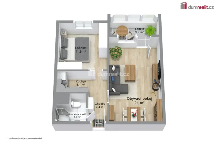 Prodej bytu 2+kk, Karlovy Vary, Charkovská, 48 m2