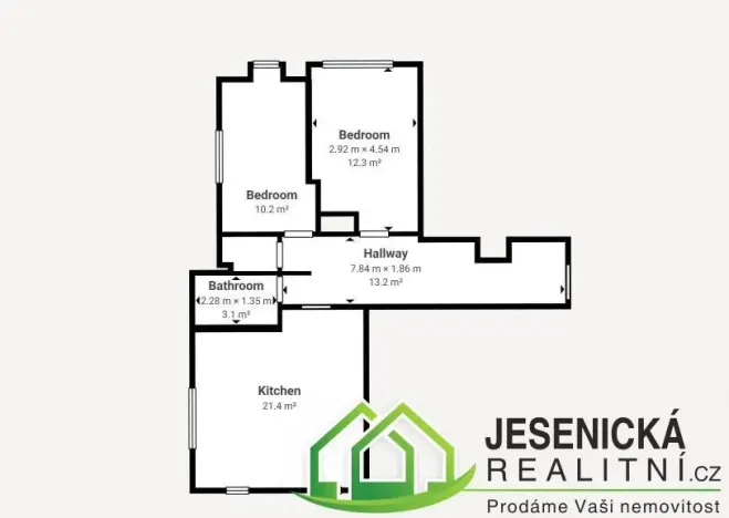 Prodej apartmánu, Ostružná - Ramzová, 60 m2